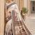 Off white kalamkari silk blend saree