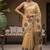Gold tussar woven saree with blouse