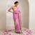 Pink khadi woven saree with blouse