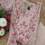 Embroidered chanderi anarkali kurta with pant & dupatta set for women