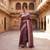 Megenta katan silk woven saree with blouse