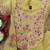 Embroidered chanderi anarkali kurta with pant & dupatta set for women