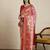 Pink floral woven design zari paithani saree
