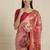 Pink floral woven design zari paithani saree