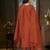 Embroidered silk kurta with pant & dupatta set for women