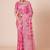 Pink woven design muga saree with blouse piece