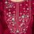 Embroidered silk kurta with pant & dupatta set for women