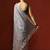 Grey woven design chanderi sarees with blouse piece