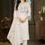 Embroidered silk kurta with pant & dupatta set for women