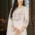 Embroidered silk kurta with pant & dupatta set for women