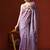 Purple woven design chanderi sarees with blouse piece