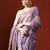 Purple woven design chanderi sarees with blouse piece