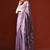 Purple woven design chanderi sarees with blouse piece