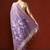 Purple woven design chanderi sarees with blouse piece