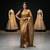 Mustard katan silk woven saree with blouse