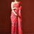 Red woven design chanderi sarees with blouse piece
