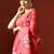 Red woven design chanderi sarees with blouse piece