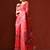 Red woven design chanderi sarees with blouse piece