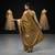 Mustard katan silk woven saree with blouse