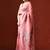 Pink woven design chanderi sarees with blouse piece