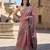 Onion-pink tussar woven saree with blouse