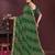 Green bandhani printed sequinned georgette saree