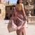 Onion-pink tussar woven saree with blouse