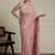 Pink embelished saree with blouse