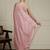 Pink embelished saree with blouse