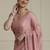 Pink embelished saree with blouse
