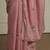 Pink embelished saree with blouse