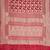 Red khadi woven saree with blouse