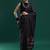 Black woven design muga sarees with blouse piece