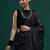 Black woven design muga sarees with blouse piece