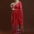Red woven design muga sarees with blouse piece