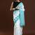 White woven design saree with blouse