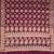 Maroon chiffon woven saree with blouse