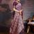 Purple woven design banarasi saree