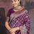 Purple woven design banarasi saree