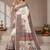 Cream printed tussar sarees with blouse piece