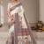 Cream printed tussar sarees with blouse piece