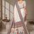Cream printed tussar sarees with blouse piece