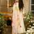 White embroidered silk blend kurta trouser dupatta set