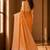 Orange woven design zari organza banarasi saree