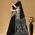 Black printed sarees & blouse piece