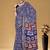 Blue printed sarees & blouse piece