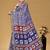 Blue printed sarees & blouse piece