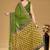 Green printed sarees & blouse piece