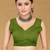 Green printed sarees & blouse piece