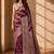 Purple woven design zari organza banarasi saree